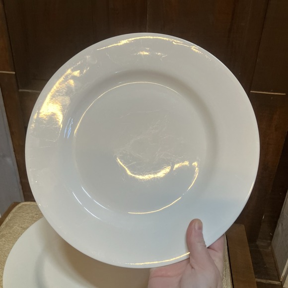 CYNTHIA ROWLEY Porcelain Plates White Set Of 3 - Picture 2 of 14